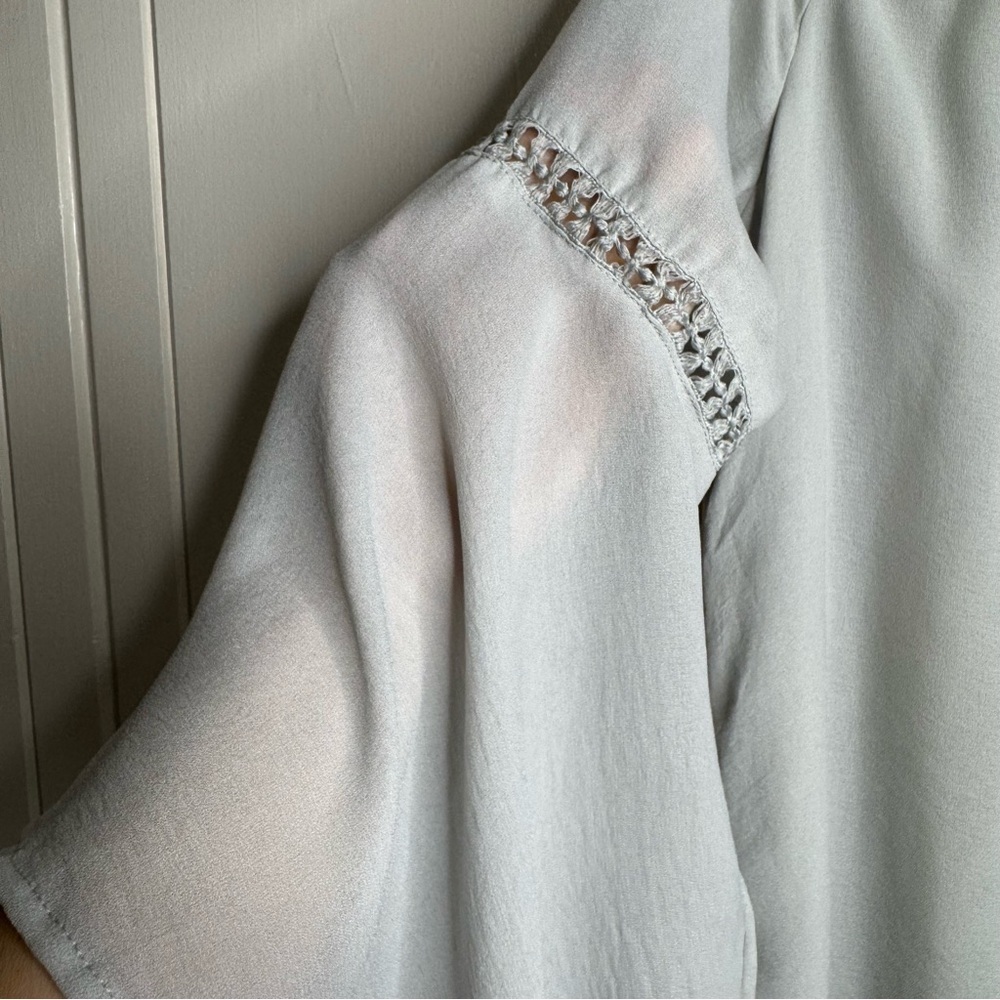 PPLA Light Gray Cold Shoulder Dress - Picture 11 of 16